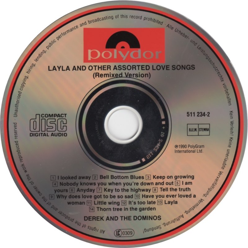 Layle and Other Assorted Love Songs CD