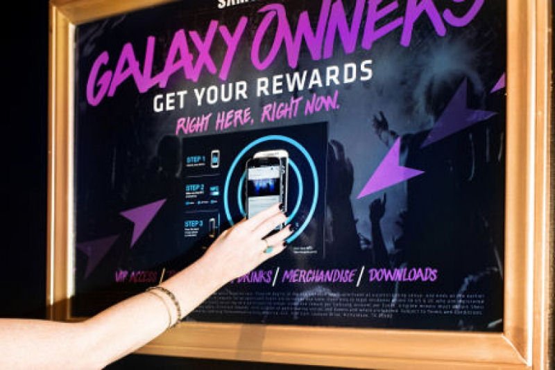 Samsung Galaxy SmartPhone NFC Rewards program Poster